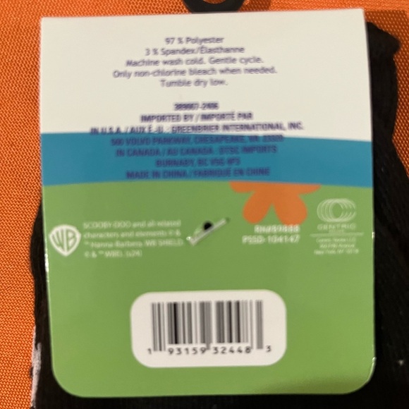 Black and Orange Ghost Design Socks - Picture 6 of 7